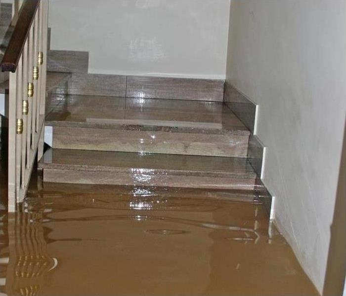Flooding in stairwell