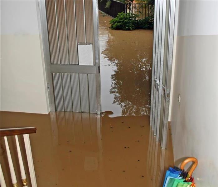 Flooding home.